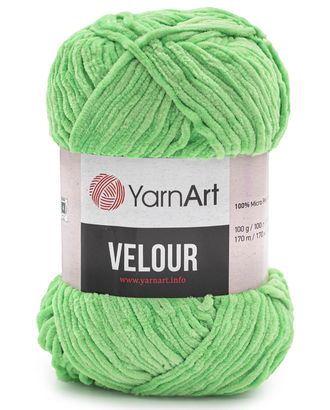 Пряжа YarnArt 'Velour' 100г 170м (100% микрополиэстер) (861 светло-зеленый) арт. АРС-45171-1-АРС0001233734