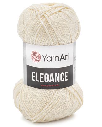 Пряжа YarnArt 'Elegance' 50гр 130м (88% хлопок, 12% металлик) (118 молочный) арт. АРС-47818-1-АРС0001234137