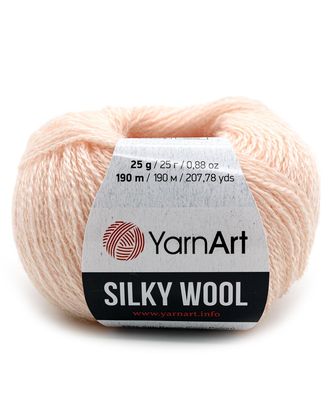Пряжа YarnArt 'Silky Wool' 25гр 190м (35% шелковая вискоза, 65% шерсть мериноса) (341 пудровый) арт. АРС-47885-1-АРС0001234256