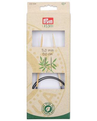222504 Спицы круговые, бамбук, 3,0мм/80см, 1шт, Prym арт. АРС-33490-1-АРС0001241380 222504 Спицы круговые, бамбук, 3,0мм/80см, 1шт, Prym арт. АРС-33490-1-АРС0001241380