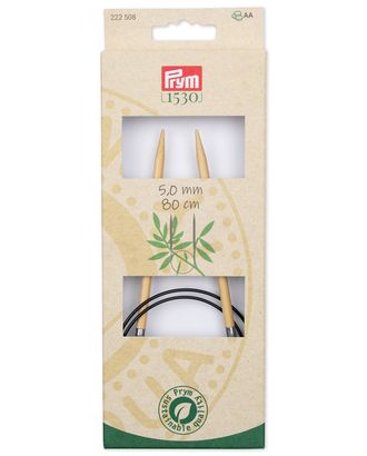 222508 Спицы круговые, бамбук, 5,0мм/80см, 1шт, Prym арт. АРС-33494-1-АРС0001241384 222508 Спицы круговые, бамбук, 5,0мм/80см, 1шт, Prym арт. АРС-33494-1-АРС0001241384