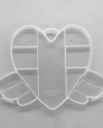 Купить Оборудование для хранения швейной фурнитуры QB-007 Контейнер 'Сердце с крыльями', 13*17,5*2см, Hobby&Pro арт. АРС-39128-1-АРС0001257622 оптом в Казахстане
