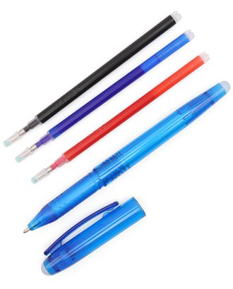 Купить 410109 Ручка для ткани термоисчезающая, с набором стержней, цвет белый,розовый,чёрный,синий Hobby&Pro арт. АРС-41785-1-АРС0001260213 оптом в Новочеркасске