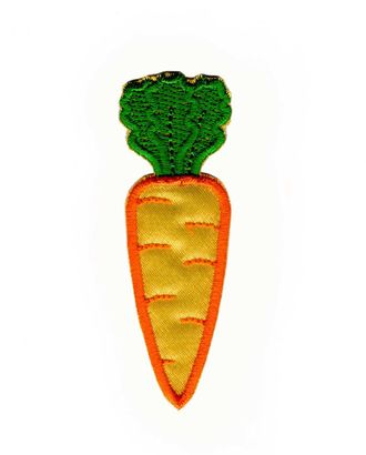 7019 Термоаппликация 'Морковь', оранжевый, 25*80мм (10 шт) арт. АРС-43425-1-АРС0001277594