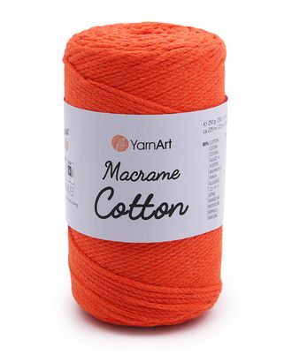 Пряжа YarnArt 'Macrame Cotton' 250гр 225м (80% хлопок, 20% полиэстер) (770 оранжевый) арт. АРС-55882-1-АРС0001281231