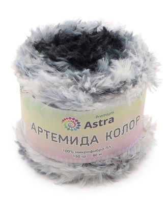 Пряжа Astra Premium 'Артемида Колор' 150гр 80м (100% микрофибра ПЛ) (03 серо-голубой секционный) арт. АРС-57634-1-АРС0001281504