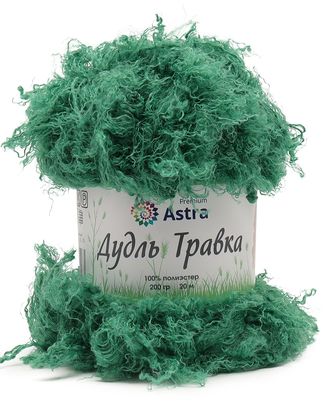 Пряжа Astra Premium 'Дудль Травка' 200гр 20м (100% полиэстер) (09 зеленый) арт. АРС-57640-1-АРС0001281513