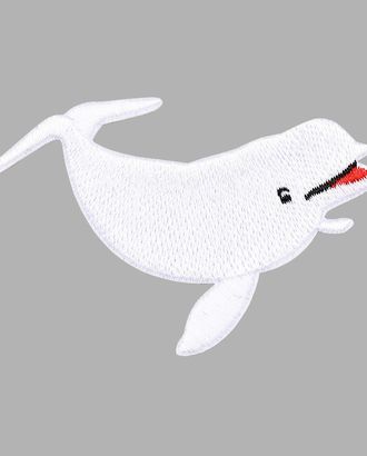 Термоаппликация 'Белый дельфин', 5*7.2cm, Hobby&Pro арт. АРС-56182-1-АРС0001283439