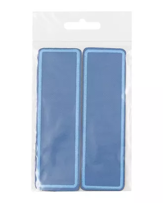 Купить Термоаппликации светоотражающие LA497 Термоаппликация прямоугольная, джинс, 145х45 мм (голубой (blue 1)) арт. АРС-55451-1-АРС0001285255 оптом в Казахстане