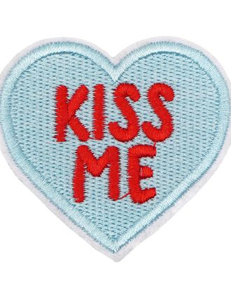 Термоаппликация 'Kiss Me', 5,3*5см, Hobby&Pro арт. АРС-58741-1-АРС0001287136