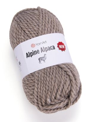 Пряжа YarnArt 'Alpine Alpaca New' 150гр 120м (20% альпака, 20% шерсть, 60% акрил) (1432 кофе с молоком) арт. АРС-58787-1-АРС0001290407