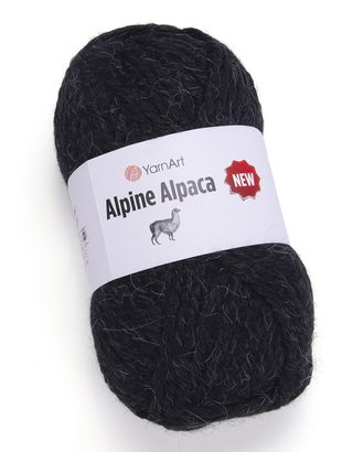 Пряжа YarnArt 'Alpine Alpaca New' 150гр 120м (20% альпака, 20% шерсть, 60% акрил) (1439 черный) арт. АРС-58791-1-АРС0001290411