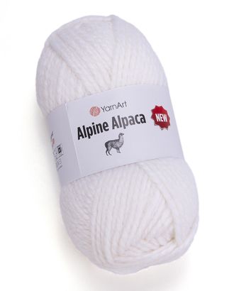 Пряжа YarnArt 'Alpine Alpaca New' 150гр 120м (20% альпака, 20% шерсть, 60% акрил) (1440 белый) арт. АРС-58792-1-АРС0001290412