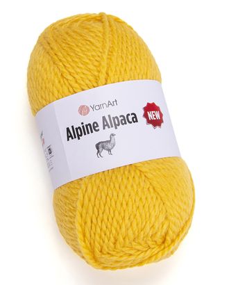 Пряжа YarnArt 'Alpine Alpaca New' 150гр 120м (20% альпака, 20% шерсть, 60% акрил) (1448 желтый) арт. АРС-58795-1-АРС0001290415