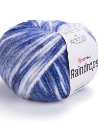 Пряжа YarnArt 'Raindrops' 50гр 115м (18% шерсть, 35% полиамид, 47% акрил) (2907 синий меланж) арт. АРС-58233-1-АРС0001290470