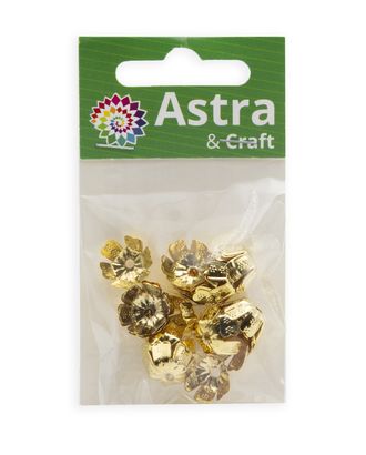 Шапочка для бусин 4AR209, 13мм 30шт/упак, Astra&Craft (Светлое золото) арт. АРС-58371-1-АРС0001291960