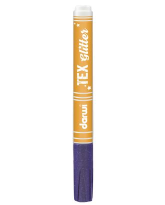 DA0140013 Маркер для ткани Darwi TEX Glitter, 2мм (с блестками) (900 фиолетовый) арт. АРС-59721-1-АРС0000816993