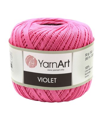 Пряжа YarnArt 'Violet' 50гр 282м (100% мерсеризованный хлопок) (5001 розовый) арт. АРС-50073-1-АРС0000817923