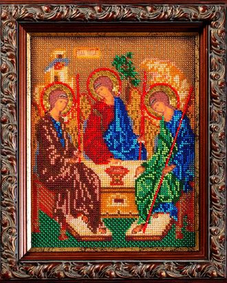 В167 Набор для вышивания бисером 'Кроше' 'Святая Троица', 19x24 см арт. АРС-50081-1-АРС0000818595