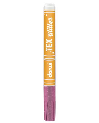 DA0140013 Маркер для ткани Darwi TEX Glitter, 2мм (с блестками) (475 розовый) арт. АРС-57397-1-АРС0000828057