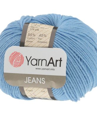 Пряжа YarnArt 'Jeans' 50гр 160м (55% хлопок, 45% полиакрил) (15 голубой) арт. АРС-50360-1-АРС0000835169