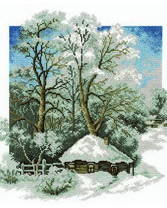 680 Набор для вышивания Hobby&Pro 'Зима в деревне',28*27 см арт. АРС-31645-1-АРС0000836411