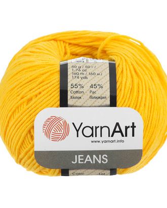 Пряжа YarnArt 'Jeans' 50гр 160м (55% хлопок, 45% полиакрил) (35 желтый) арт. АРС-50431-1-АРС0000839943