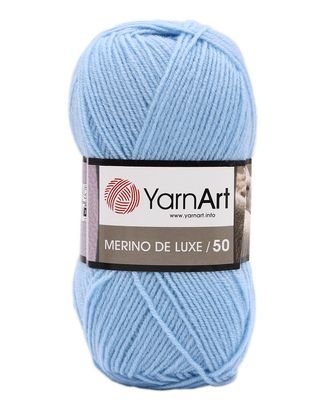 Пряжа YarnArt 'Merino de Lux' 100гр 280м (50% шерсть, 50% акрил) (215 св.голубой) арт. АРС-50565-1-АРС0000852886