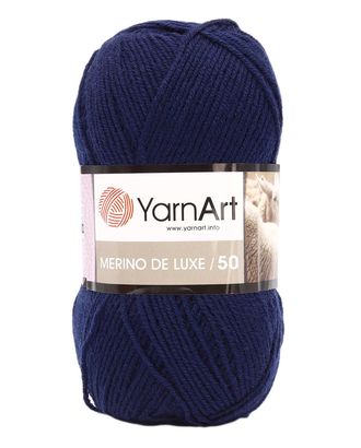 Пряжа YarnArt 'Merino de Lux' 100гр 280м (50% шерсть, 50% акрил) (583 т.синий) арт. АРС-50567-1-АРС0000852892