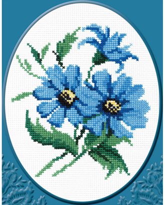 174 Набор для вышивания РС-Студия 'Синие цветочки' 20*18 см арт. АРС-50686-1-АРС0000868456