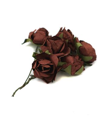 Розы из бумаги, упак./8 шт., SCB (280510 темно-коричневые) арт. АРС-50709-1-АРС0000882511