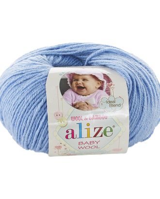 Пряжа ALIZE 'Baby wool' 50гр. 175м. (20%бамбук, 40%шерсть, 40%акрил)ТУ (40 голубой) арт. АРС-55318-1-АРС0000914355