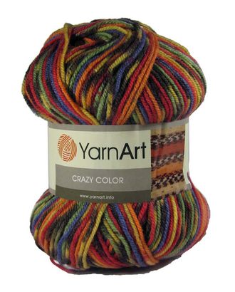 Пряжа YarnArt 'Crazy color' 100гр 260м (25% шерсть,75% акрил) (148 секционный) арт. АРС-50783-1-АРС0000914816