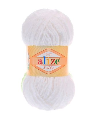 Пряжа ALIZE 'Softy' (100% микрополиэстер) (55 белый) арт. АРС-51058-1-АРС0000984118