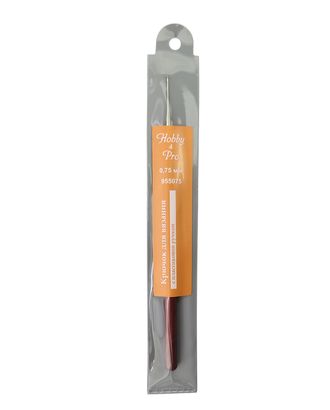 955075 Крючок для вязания с пластиковой ручкой, 0,75 мм, Hobby&Pro арт. АРС-1896-1-АРС0001040982