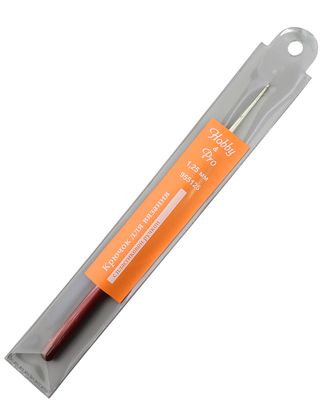 955125 Крючок для вязания с пластиковой ручкой, 1,25 мм, Hobby&Pro арт. АРС-1898-1-АРС0001040987