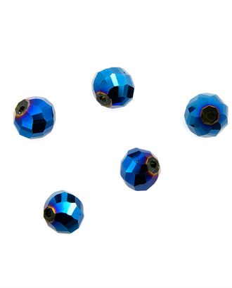 11393 Бусины стеклянные, 12 мм, упак./5 шт., Астра Premium (1-голубой) арт. АРС-2837-1-АРС0001058169