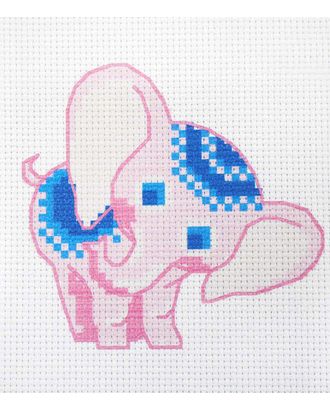 220 Набор для вышивания Hobby & Pro Kids 'Розовый слоненок' 19*19см арт. АРС-6516-1-АРС0001119957