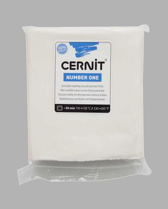 CE090025 Пластика полимерная запекаемая 'Cernit № 1' 250гр. (027 белый матовый) арт. АРС-7019-1-АРС0001129398