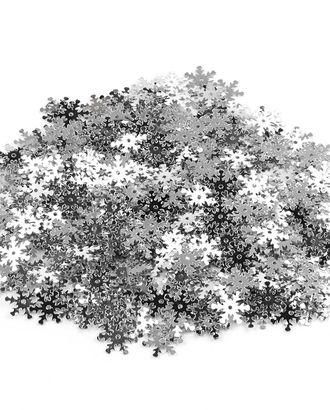 Пайетки снежинки д.1,3 см арт. АРС-7173-1-АРС0001130490