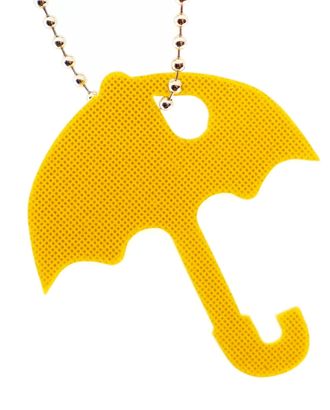 Световозвращатель подвеска пластик 'Зонт' (желтый) арт. АРС-7571-1-АРС0001138366