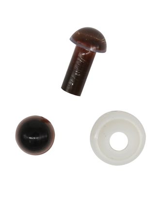 Глазки пластиковые с фиксатором 5мм, 24шт/упак (коричневый) арт. АРС-7914-1-АРС0001144823
