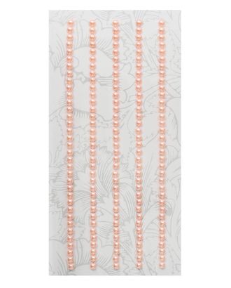 Декоративные наклейки 'Жемчуг', 3 мм, 'Астра' (Z17 коралл) арт. АРС-8637-1-АРС0001154082