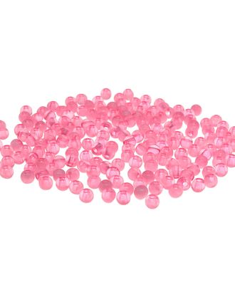 Бусины полупрозрачные 2004 пластик, 4мм, 20гр (600+/- 20шт) Астра (022 розовый) арт. АРС-12631-1-АРС0001200552