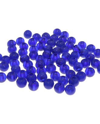 Бусины полупрозрачные 2006 пластик, 6мм, 20гр (170+/-10шт) Астра (AD060 ярко синий) арт. АРС-12650-1-АРС0001200571