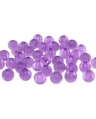 Бусины полупрозрачные 2008 пластик, 8мм, 20гр (70+/-4шт) Астра (024 фиолетовый) арт. АРС-12658-1-АРС0001200579