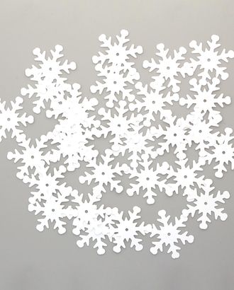 Пайетки снежинки д.2,4см арт. АРС-15741-1-АРС0000802641