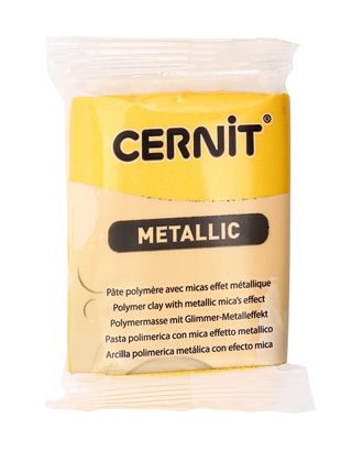 CE0870056 Пластика полимерная запекаемая 'Cernit METALLIC' 56 гр. (700 желтый) арт. АРС-23086-1-АРС0001226055