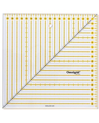 Линейка для пэчворка квадрат, 20x20см, PRYM 611655 арт. АРС-27211-1-АРС0001235168