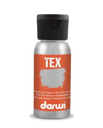 DA0100050 Краска для ткани Darwi TEX, 50 мл (080 серебро) арт. АРС-32004-1-АРС0001239684